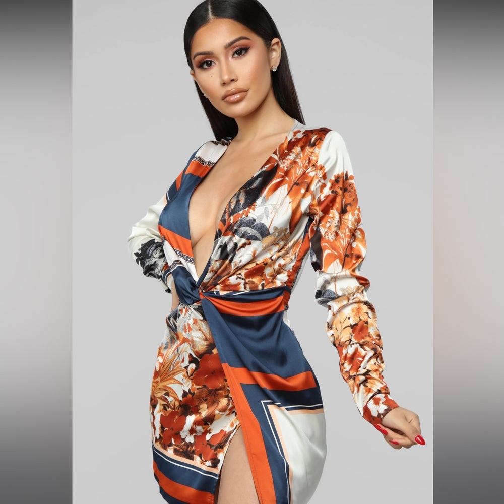 NWT fashion nova satin mini dress